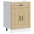 Armoire de cuisine Kalmar chêne sonoma bois d'ingénierie