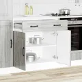 Armoire de cuisine Kalmar sonoma gris bois d'ingénierie