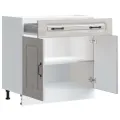 Armoire de cuisine Kalmar sonoma gris bois d'ingénierie