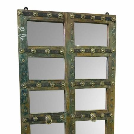 Miroir Alexandra House Living Vert Bois Recyclé Finition vieillie 4 x