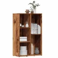 Bibliothèque vieux bois 45x25x80 cm bois d'ingénierie