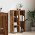 Bibliothèque vieux bois 45x25x80 cm bois d'ingénierie