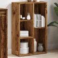 Bibliothèque vieux bois 45x25x80 cm bois d'ingénierie