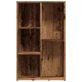 Bibliothèque vieux bois 45x25x80 cm bois d'ingénierie