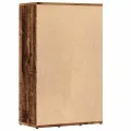 Bibliothèque vieux bois 45x25x80 cm bois d'ingénierie