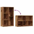 Bibliothèque vieux bois 45x25x80 cm bois d'ingénierie