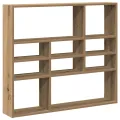 Étagère murale chêne artisanal 90x16x78 cm bois d'ingénierie