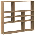 Étagère murale chêne artisanal 90x16x78 cm bois d'ingénierie