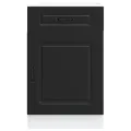 Armoire de cuisine Kalmar noir bois d'ingénierie
