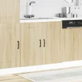 Meuble bas pour évier Kalmar chêne sonoma bois ingénierie