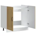 Meuble bas pour évier Kalmar chêne sonoma bois ingénierie