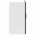 Armoire murale de cuisine Kalmar noir bois d'ingénierie