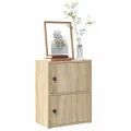 Bibliothèque chêne sonoma 40x24x52 cm bois d'ingénierie