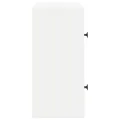 Bibliothèque blanc 40x24x52 cm bois d'ingénierie
