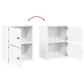 Bibliothèque blanc 40x24x52 cm bois d'ingénierie
