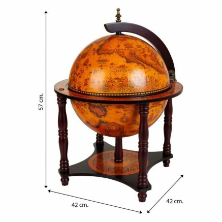 Globe terrestre Alexandra House Living Marron 42 x 57 x 42 cm Meuble 2