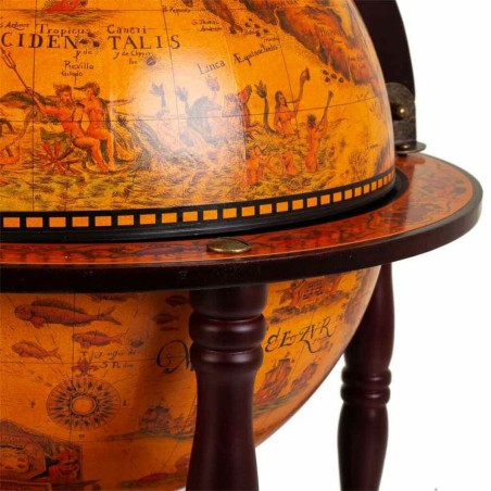 Globo Terraqueo Alexandra House Living Marrón 42 x 57 x 42 cm Mueble