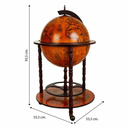 Globe terrestre Alexandra House Living Marron 55 x 93 x 55 cm Meuble 2