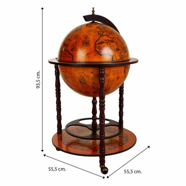 Globe terrestre Alexandra House Living Marron 55 x 93 x 55 cm Meuble