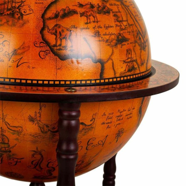 Globe terrestre Alexandra House Living Marron 55 x 93 x 55 cm Meuble