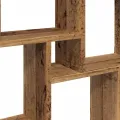 Étagère murale en forme de cube vieux bois 90x15x119,5 cm