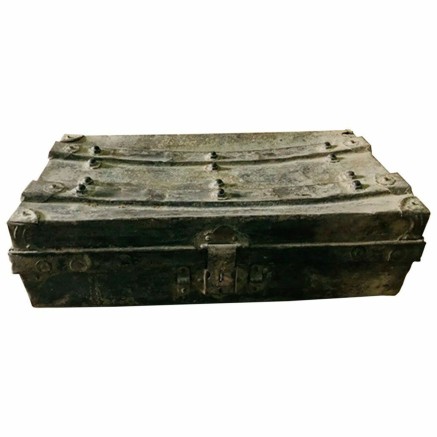 Valise décorative Alexandra House Living Marron Fer Style artisanal 3