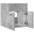 Armoire de lavabo de salle de bain gris béton 41x38,5x46 cm