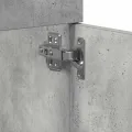 Armoire de lavabo de salle de bain gris béton 41x38,5x46 cm