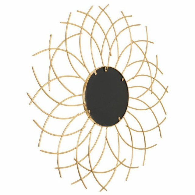 Wall mirror Alexandra House Living Golden 3 x 89 x 89 cm Circle