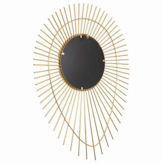 Wall mirror Alexandra House Living Golden 6 x 105 x 77 cm Circle