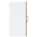 Armoire murale de cuisine avec porte en verre Lucca vieux bois