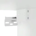 Armoire murale de cuisine avec porte en verre Lucca vieux bois