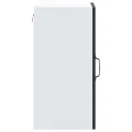Armoire murale de cuisine avec porte en verre Lucca noir