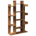 Bibliothèque vieux bois 86x25,5x140 cm bois d'ingénierie