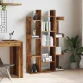 Bibliothèque vieux bois 86x25,5x140 cm bois d'ingénierie