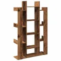 Bibliothèque vieux bois 86x25,5x140 cm bois d'ingénierie