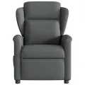 Fauteuil de massage inclinable Gris foncé Tissu