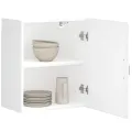 Armoire murale de cuisine Kalmar blanc bois d'ingénierie
