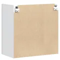Armoire murale de cuisine Kalmar gris béton bois d'ingénierie