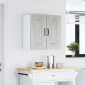 Armoire murale de cuisine Kalmar sonoma gris bois d'ingénierie
