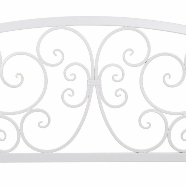 Panca Alexandra House Living Bianco Ferro 53 x 91 x 153 cm