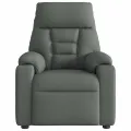 Fauteuil de massage inclinable Gris foncé Tissu