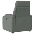 Fauteuil de massage inclinable Gris foncé Tissu