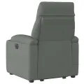 Fauteuil inclinable de massage électrique Gris foncé Tissu