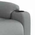 Fauteuil de massage inclinable Gris clair Tissu