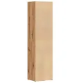 Bibliothèque chêne artisanal 36x30x143 cm bois d'ingénierie