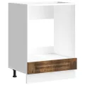 Armoire à four Kalmar chêne fumé bois d'ingénierie