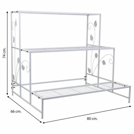 Supporto per Vaso Alexandra House Living Bianco Ferro 66 x 74 x 80 cm