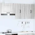 Armoire murale de cuisine Kalmar sonoma gris bois d'ingénierie