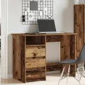 Bureau vieux bois 102x50x75 cm bois d'ingénierie